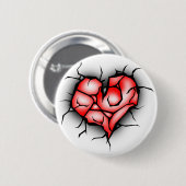 壊れたハート 缶バッジ (正面&裏面)