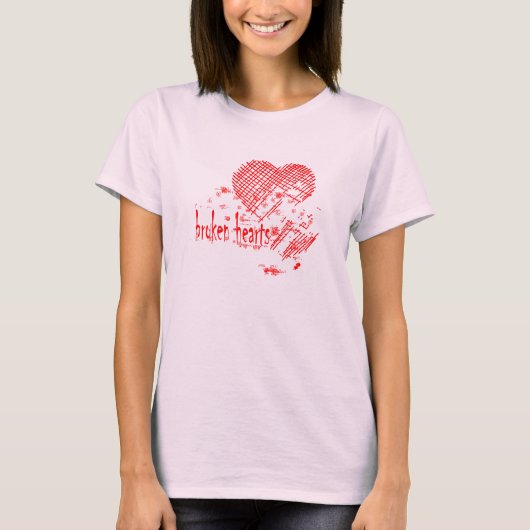壊れたハート Tシャツ (正面)
