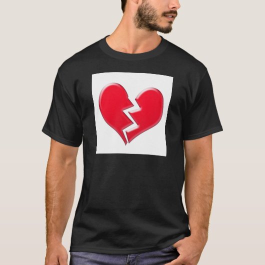 壊れたハート Tシャツ (正面)