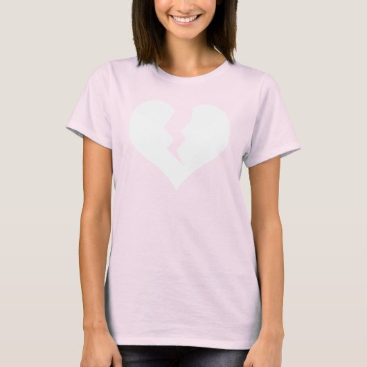 壊れたハートTシャツ Tシャツ (正面)
