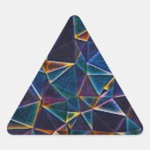 壊れたバブルクラシックの丸いシール 三角形シール (正面)