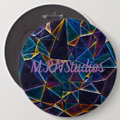 壊れたバブル ボタン 缶バッジ (正面&裏面)