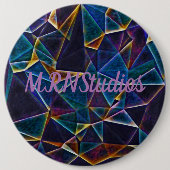 壊れたバブル ボタン 缶バッジ (正面)