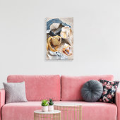 壊れたビーチ美しい キャンバスプリント (インサイチュ (リビング))