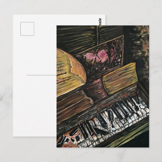 壊れたピアノ ポストカード (正面/裏面)