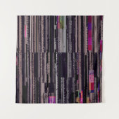 壊れたピクセルでキラキラしたテレビ画面。抽象芸術 タペストリー (正面(横))