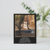 壊れたピース漕ぎボートはがき ポストカード (スタンド正面)