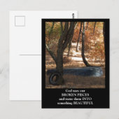 壊れたピース漕ぎボートはがき ポストカード (正面/裏面)