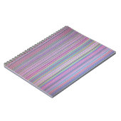 壊れたフラットスクリーンテレビのレインボーストライプ ノートブック (左側)