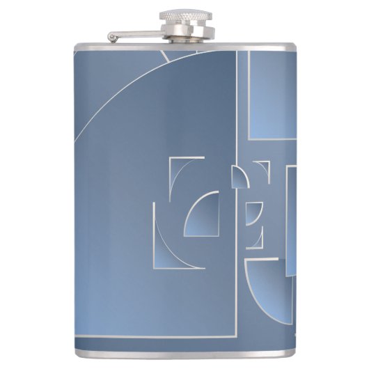 壊れたブルーストーンのレンガ フラスク (正面)