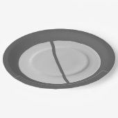 壊れたプレートプレート ペーパープレート (アングル)