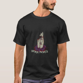 壊れたプロミッグランジトシャツエステティックフラワーゴシック Tシャツ