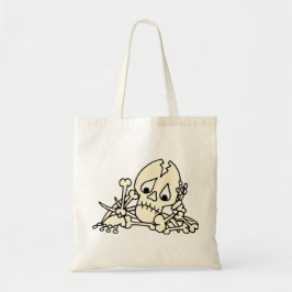 壊れたボーンスケルトン トートバッグ