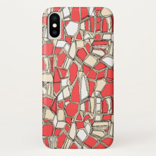 壊れたポップ・アートのサンゴ Case-Mate iPhoneケース (裏面)