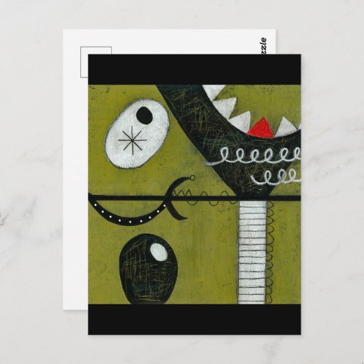 壊れたマルチニガラスのはがき ポストカード (正面/裏面)