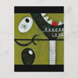 壊れたマルチニガラスのはがき ポストカード