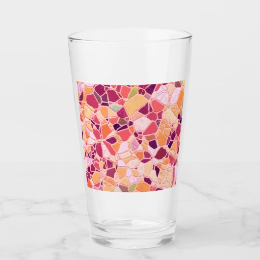 壊れたモザイクB タンブラーグラス (正面)