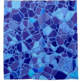 壊れたモザイクC シャワーカーテン (正面)