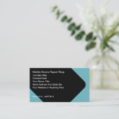 壊れたモバイルデバイス修復サービス 名刺 (スタンド正面)