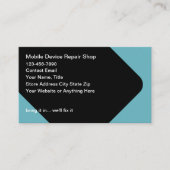 壊れたモバイルデバイス修復サービス 名刺 (正面)