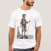 壊れたロッド漁師Tシャツ Tシャツ (正面)