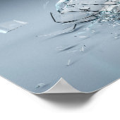 壊れたワイングラス ポスター (角)