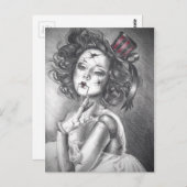 壊れた人形はがき不気味な人形カーニバル人形 ポストカード (正面/裏面)