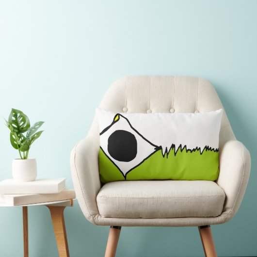 "壊れた凧"草のおもしろい抽象芸術 – グラフィック枕 ランバークッション (椅子)