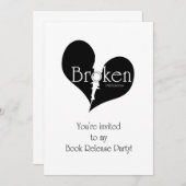 壊れた出版物の本解放の招待状 招待状 (正面/裏面)