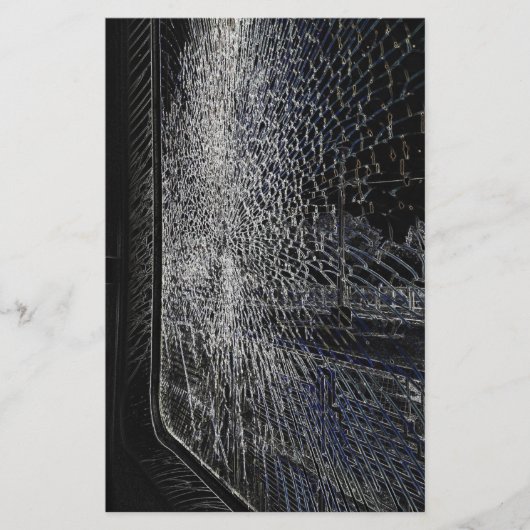 壊れた列車の窓 便箋 (正面)