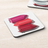 壊れた口紅の積み重ね コースター (左側)