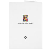 壊れた型枠by Franz Marc, ヴィンテージ抽象芸術アート (裏面)