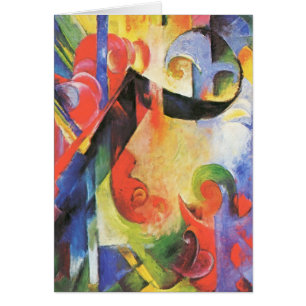 壊れた型枠by Franz Marc, ヴィンテージ抽象芸術アート