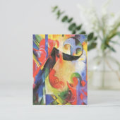 壊れた型枠by Franz Marc, ヴィンテージ抽象芸術アート (スタンド正面)