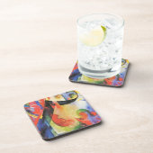 壊れた型枠by Franz Marc, ヴィンテージ抽象芸術アート コースター (右側)