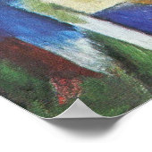 壊れた型枠by Franz Marc, ヴィンテージ抽象芸術アート ポスター (角)