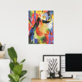 壊れた型枠by Franz Marc, ヴィンテージ抽象芸術アート ポスター (ホームオフィス)