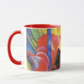 壊れた型枠by Franz Marc, ヴィンテージ抽象芸術アート マグカップ (左)