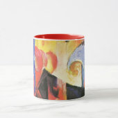 壊れた型枠by Franz Marc, ヴィンテージ抽象芸術アート マグカップ (中央)