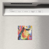 壊れた型枠by Franz Marc, ヴィンテージ抽象芸術アート マグネット (インサイチュ (食洗機))