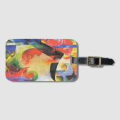 壊れた型枠by Franz Marc, ヴィンテージ抽象芸術アート ラゲッジタグ (正面横)