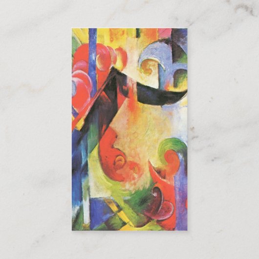 壊れた型枠Franz Marc aka Zerflandene Formen 名刺 (裏面)
