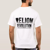 壊れた壁の反乱抗議グラフィックイラスト Tシャツ (裏面)