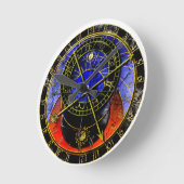 壊れた天文時計 ラウンド壁時計 (傾斜)