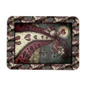 壊れた心を持った泣くバレンタイン墓地ゴシック マグネット (横)