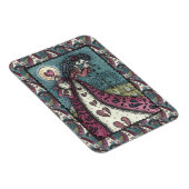 壊れた心を持った泣くバレンタイン墓地ゴシック マグネット (右側)