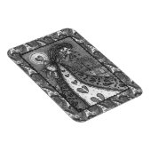 壊れた心を持った泣くバレンタイン墓地ゴシック マグネット (右側)