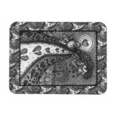 壊れた心を持った泣くバレンタイン墓地ゴシック マグネット (横)