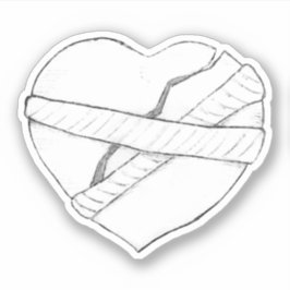 壊れた心を癒す（スケッチ） シール