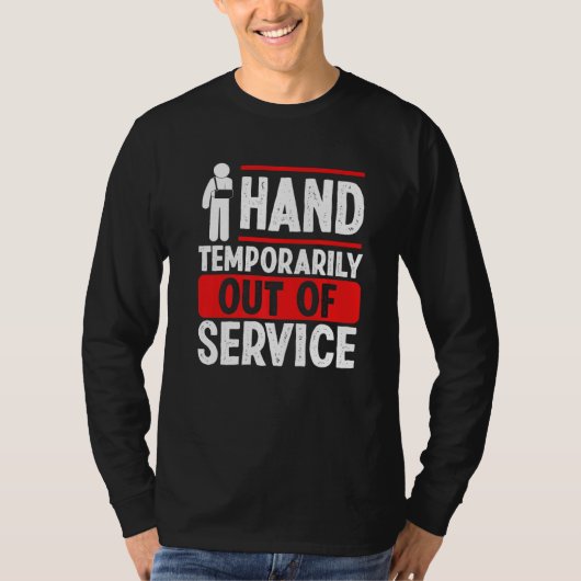 壊れた手のユーモア壊れた手の生存戦士 Tシャツ (正面)
